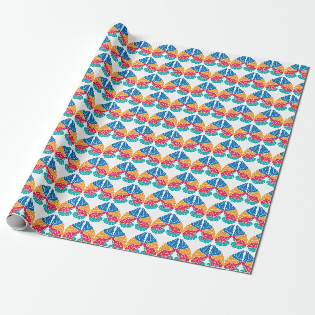 Love with brain wrapping paper (Unrolled)