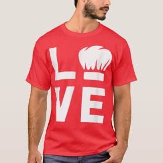 Love With Chef Hat Funny Cooking Lover Cook TGift T-Shirt