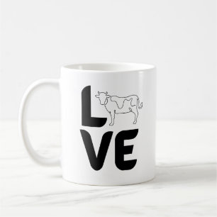 Love with Cow as the O Coffee Mug