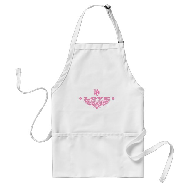 Love with Cupid (Pink) Standard Apron (Front)