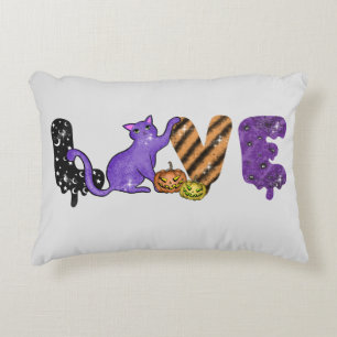 Love with Cute Cat for Halloween Decorative Cushion