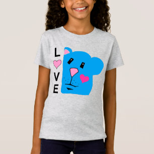 Love With Cute Chipmunk Girls Tee