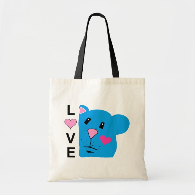 Love With Cute Chipmunk Tote Bag (Front)