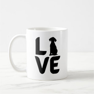Love with Dog (Sitting)  Coffee Mug