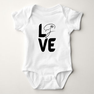Love with Goat as O Baby Bodysuit