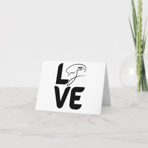 Love with Goat as O BLANK Card