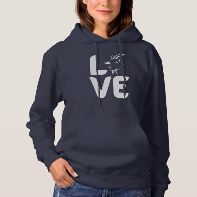 Love with Goat as the O Hoodie (Front)