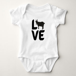 Love with Goat Baby Bodysuit – Cute Goat Lover