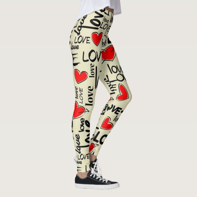 Love with Hearts Leggings (Right)