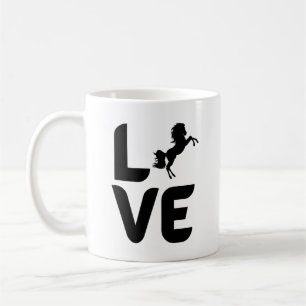 Love with Horse as the "O"  Coffee Mug