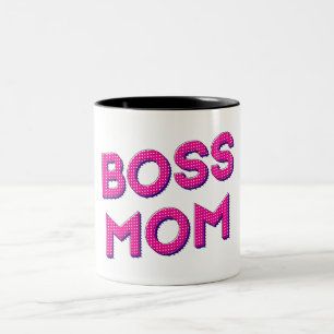 Love with Mum Boss Two-Tone Coffee Mug