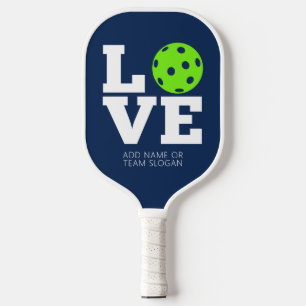 LOVE with pickle ball for the O - can edit green Pickleball Paddle