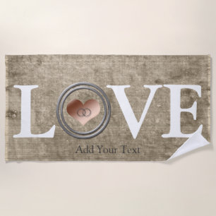 Love-With This Ring by Shirley Taylor Beach Towel