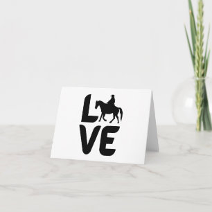 Love with Western Horse as the O BLANK  Card
