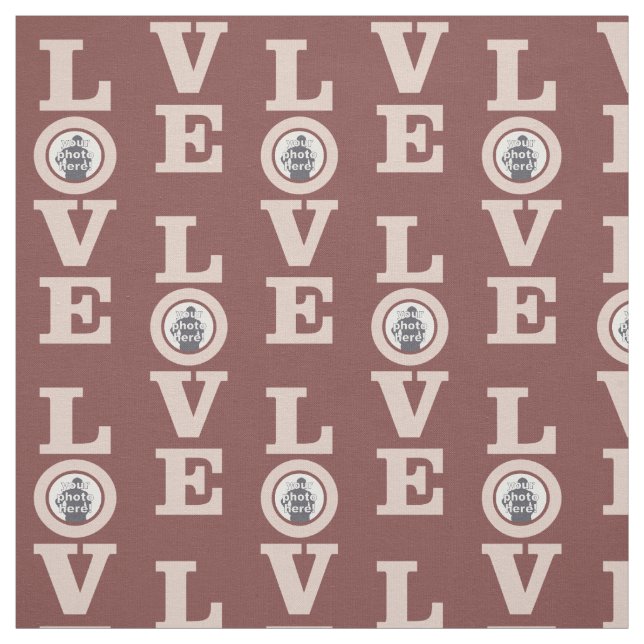 LOVE with YOUR PHOTO custom fabric (Swatch)