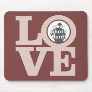 LOVE with YOUR PHOTO custom mousepad