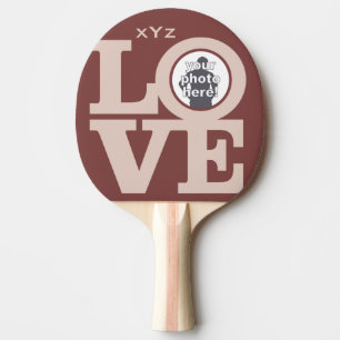 LOVE with YOUR PHOTO custom ping pong paddle