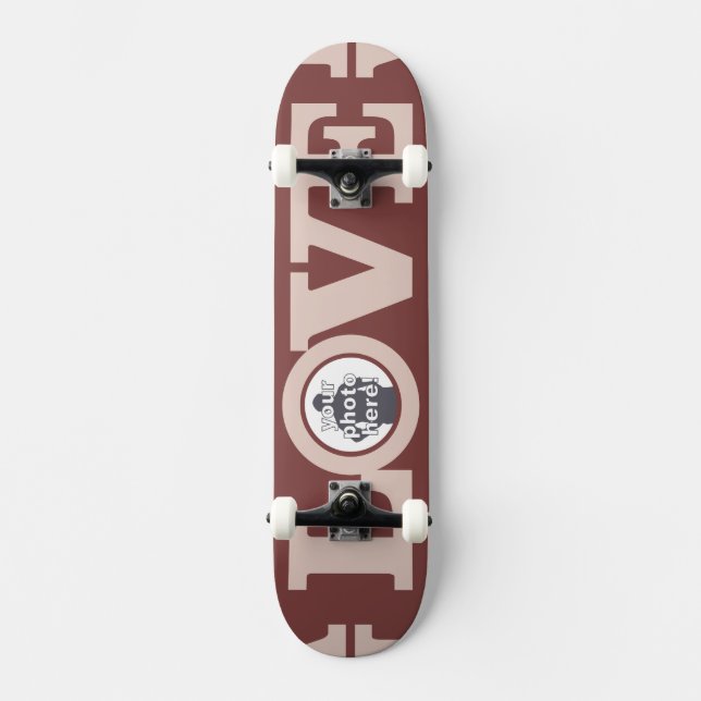 LOVE with YOUR PHOTO custom skateboard (Front)
