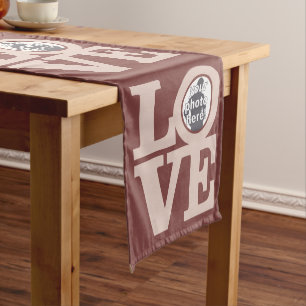 LOVE with YOUR PHOTO custom table runner