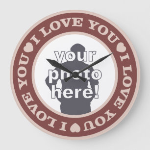 LOVE with YOUR PHOTO custom wall clock