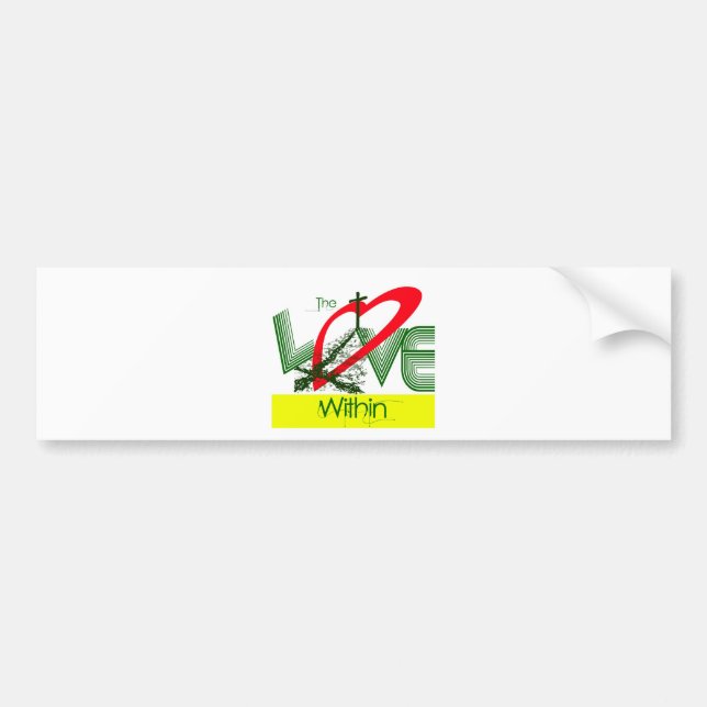 love within.jpg bumper sticker (Front)