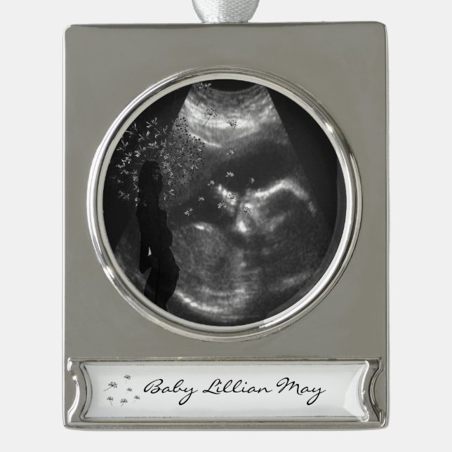 Love Within Silver Plated Banner Ornament (Front)