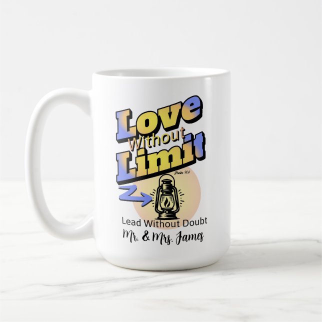Love Without Limit- Psalm 91:4 Coffee Mug (Left)