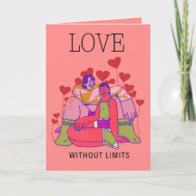 Love Without Limits LGBTQ Valentine's Day Card