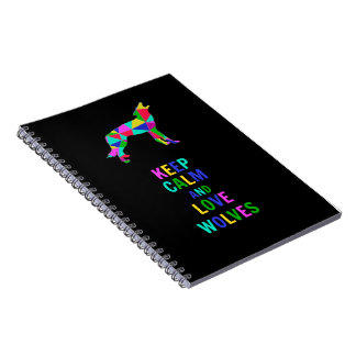 Love wolves notebook