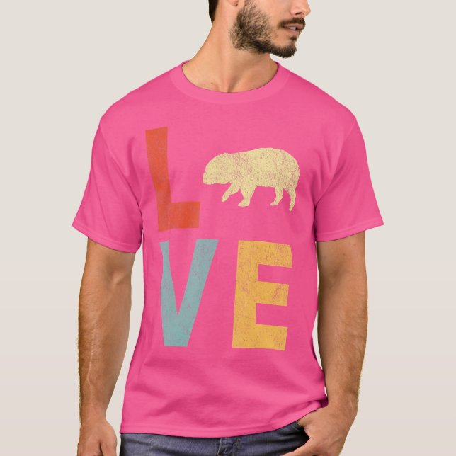 Love Wombat Lover Funny Wombat Quote T-Shirt (Front)