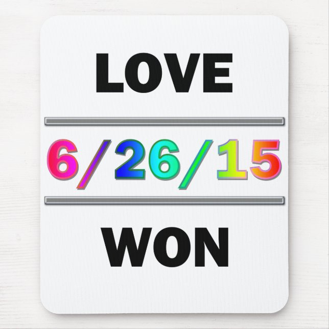 Love Won Mouse Mat (Front)