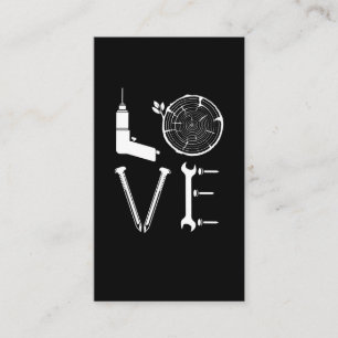 Love Woodworking Tools Dad Lumberjack Craftsman Business Card