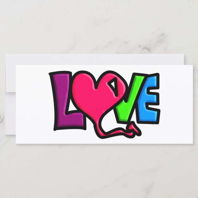 Love Word Art Typography (Front)