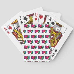 Love Word Art Typography Playing Cards
