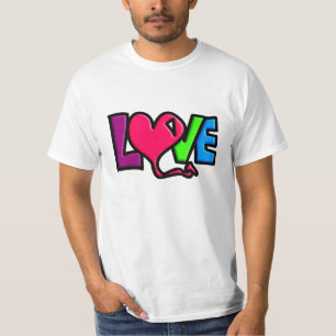 Love Word Art Typography T-Shirt