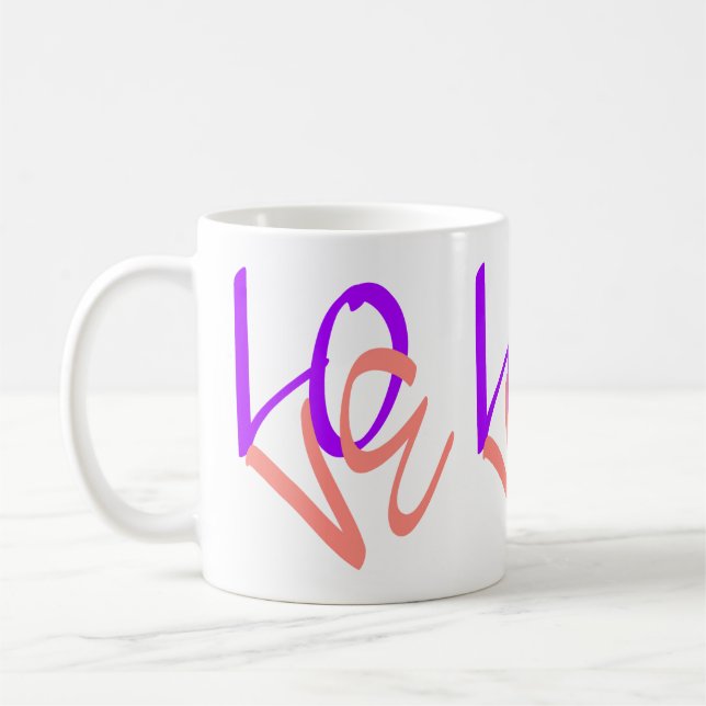 Love word coffee mug (Left)