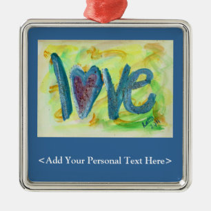 Love Word Ornament with Customised Text Option
