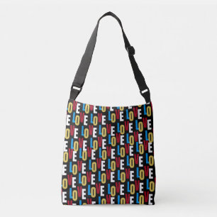 Love word pattern crossbody bag