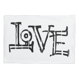 Love word typography pillowcase