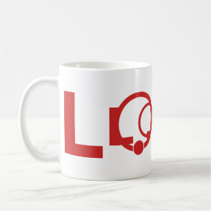 LOVE Wordmark Mug Red