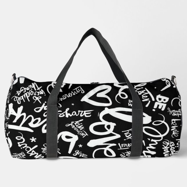 Love Words Duffle Bag (Front)