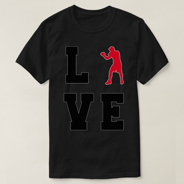 LOVE Workout Gym lover Boxing T  T-Shirt (Design Front)