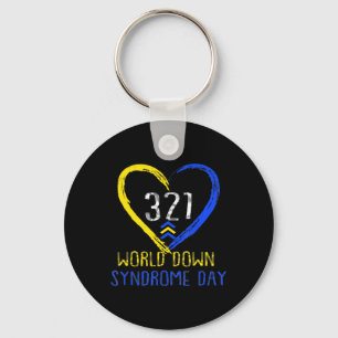Love World Down Syndrome Awareness Day Love  Key Ring