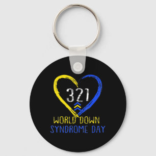 Love World Down Syndrome Awareness Day Love Key Ring