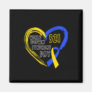 Love World Down Syndrome Awareness Day Love  Magnet