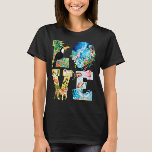 Love World Earth Day 2022 Planet Environment Anima T-Shirt