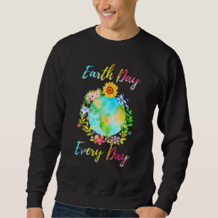 Love World Earth Day 2022 Planet Environmental Flo Sweatshirt