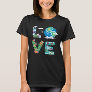 Love World Earth Day 2023 Environmental Everyday T T-Shirt
