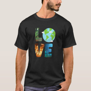 Love World Earth Day Planet Environmental Animal T-Shirt