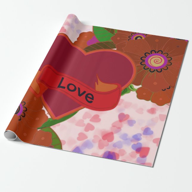 Love Wrapping Paper (Unrolled)